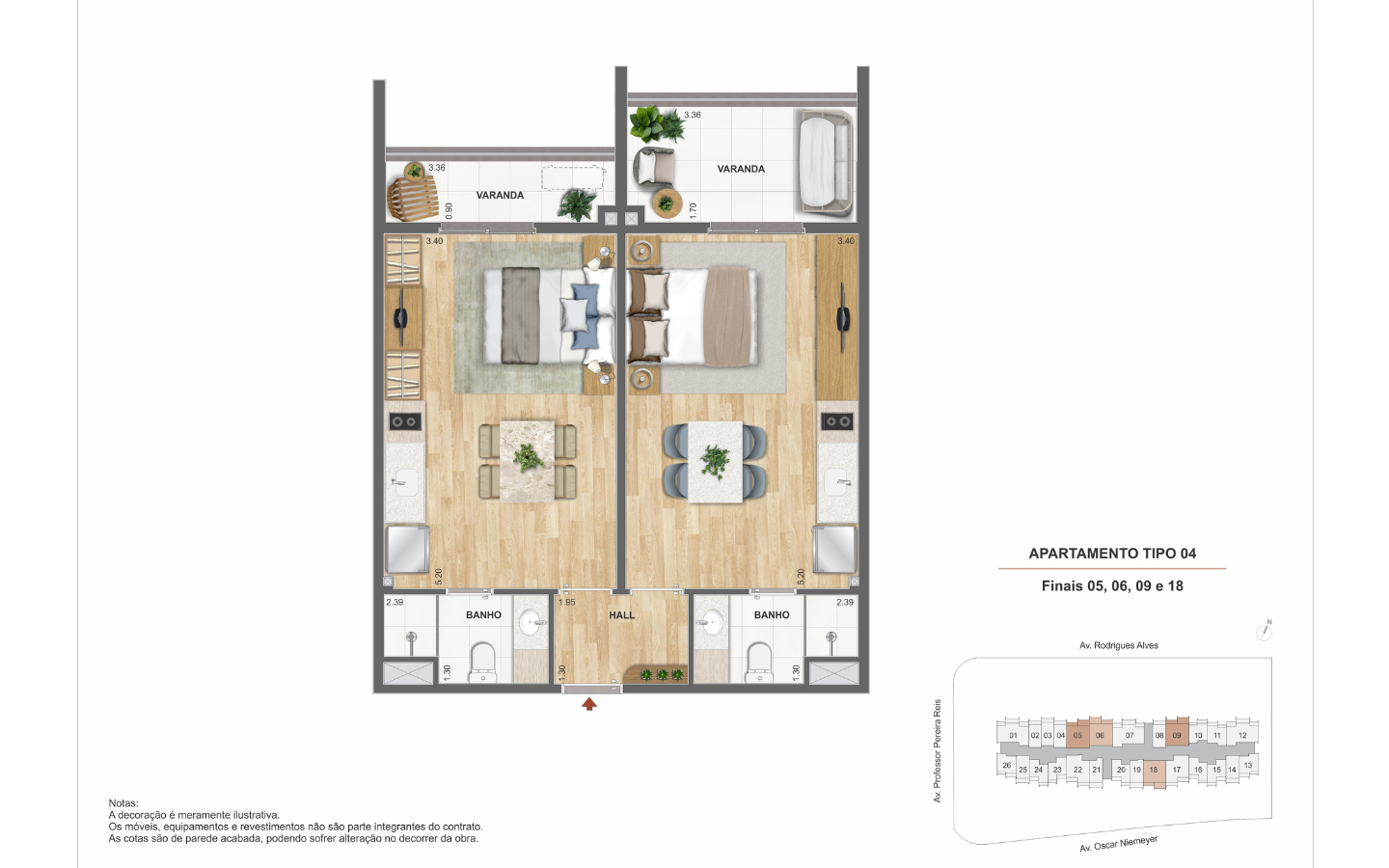 Planta ilustrada oficial do Double Studio