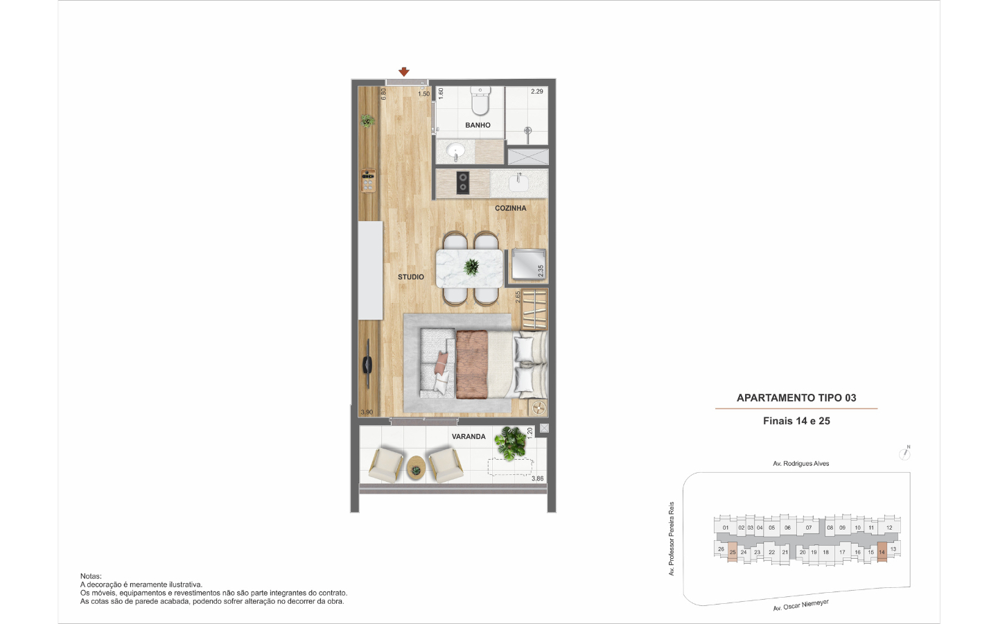 Planta ilustrada oficial do Studio